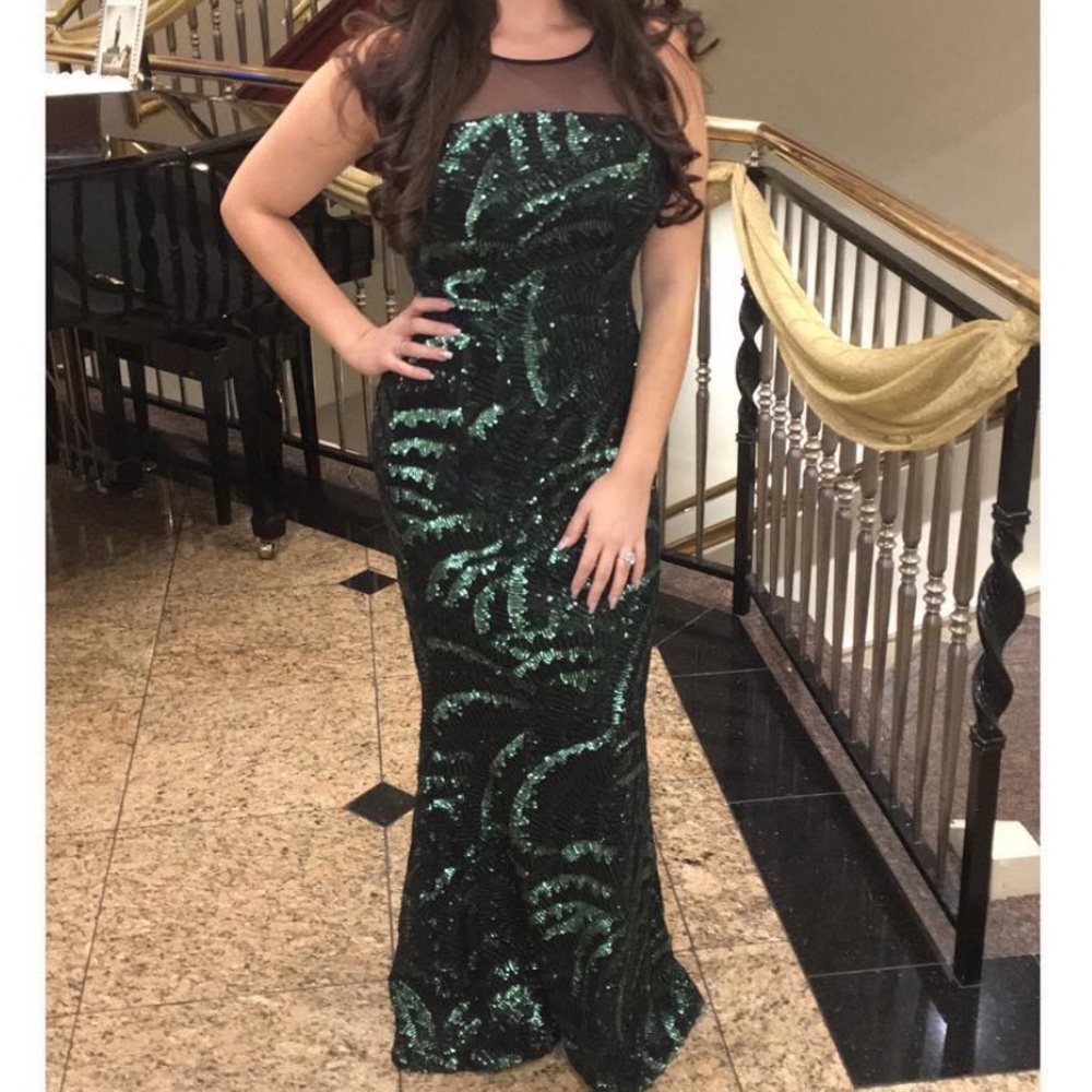 Calvin Klein sequin gown
